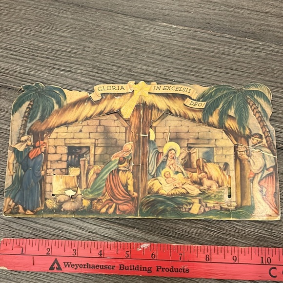 Lot vintage antique Christmas cards ephemera paper celluloid popup 3-d - Picture 12 of 16